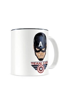 TASSA TEAM CAPITÁN AMÉRICA BLANCA-AZUL CERAMICA MARVEL | 8435450204326 | Llibreria Aqualata | Comprar libros en catalán y castellano online | Comprar libros Igualada