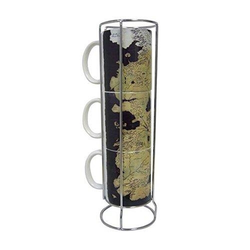 TAZA SET 3 TASSES MAPA DE PONIENTE CERAMICA APILABLES | 8436541021587 | Llibreria Aqualata | Comprar libros en catalán y castellano online | Comprar libros Igualada