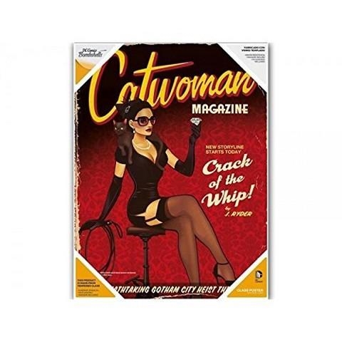 POSTER DE VIDRIO CATWOMAN JUSTICE LEAGUE DC BOMBSHELL | 8435450201998 | Llibreria Aqualata | Comprar libros en catalán y castellano online | Comprar libros Igualada
