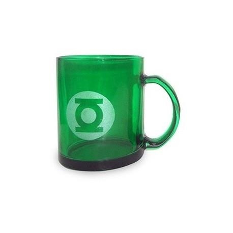 TASSA VIDRE GREEN LANTERN LOGO VERD TRANSPARENT | 8436546892144 | Llibreria Aqualata | Comprar libros en catalán y castellano online | Comprar libros Igualada