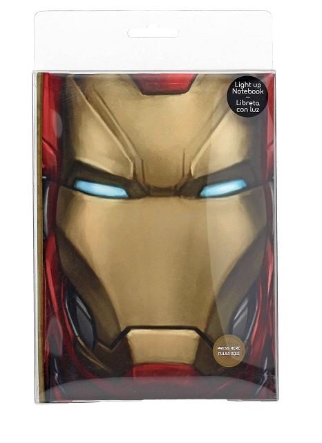LLIBRETA IRON MAN ROSTRE AMB LLUM MARVEL CIVIL WAR | 8435450202421 | Llibreria Aqualata | Comprar libros en catalán y castellano online | Comprar libros Igualada