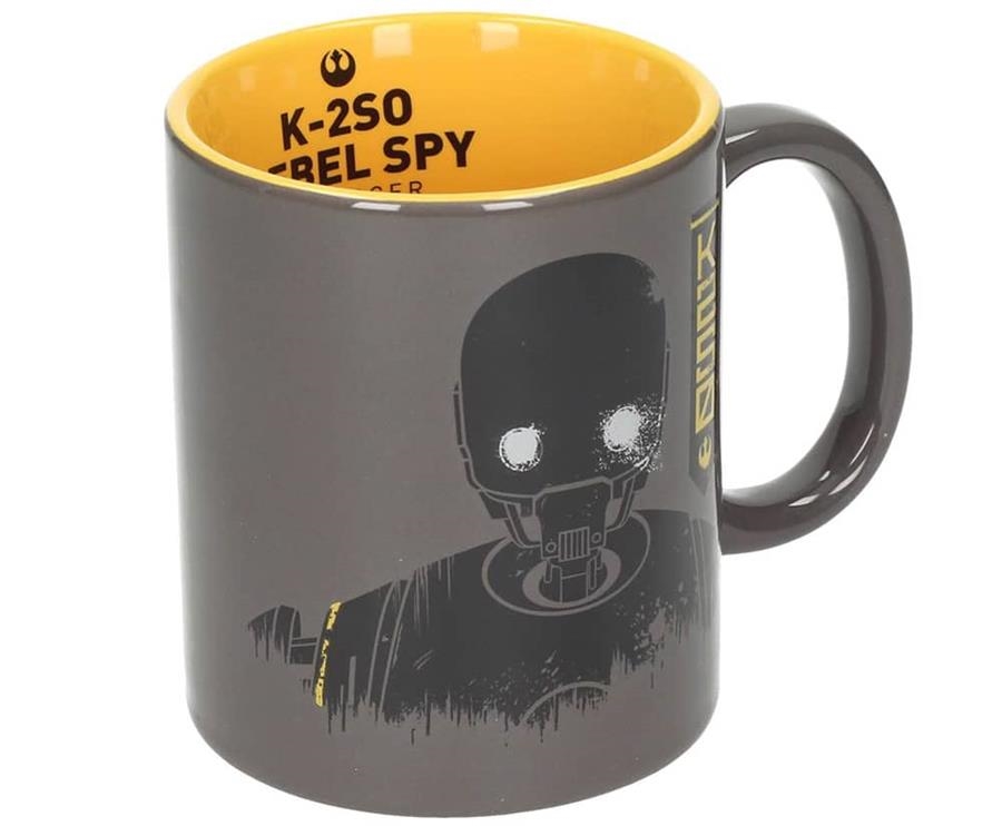 TAZA STAR WARS K-2S0 GRIS-AMARILLA CERAMICA ROGUE ONE | 8436535275705 | Llibreria Aqualata | Comprar libros en catalán y castellano online | Comprar libros Igualada