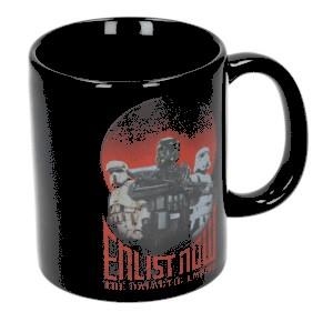 TAZA STAR WARS ENLIST NOW NEGRA CERAMICA ROGUE ONE | 8436535275712 | Llibreria Aqualata | Comprar libros en catalán y castellano online | Comprar libros Igualada