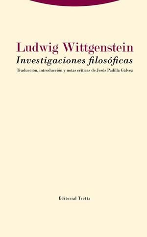INVESTIGACIONES FILOSÓFICAS | 9788498796742 | WITTGENSTEIN, LUDWIG | Llibreria Aqualata | Comprar llibres en català i castellà online | Comprar llibres Igualada
