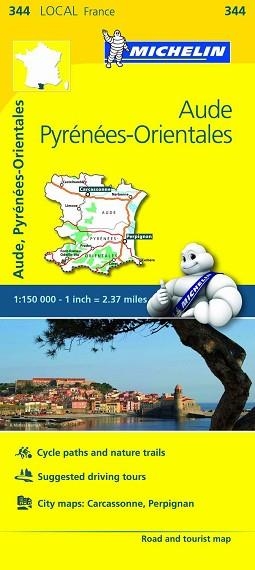 MAPA FRANÇA AUDE, PYRENEES ORIENTALES (LOCAL 344) | 9782067210783 | Llibreria Aqualata | Comprar libros en catalán y castellano online | Comprar libros Igualada