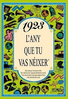 1923: L'ANY QUE TU VAS NEIXER | 9788488907080 | Llibreria Aqualata | Comprar libros en catalán y castellano online | Comprar libros Igualada