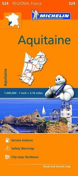 MAPA AQUITANIA 524  ESCALA 1.200000 | 9782067209343 | Llibreria Aqualata | Comprar libros en catalán y castellano online | Comprar libros Igualada