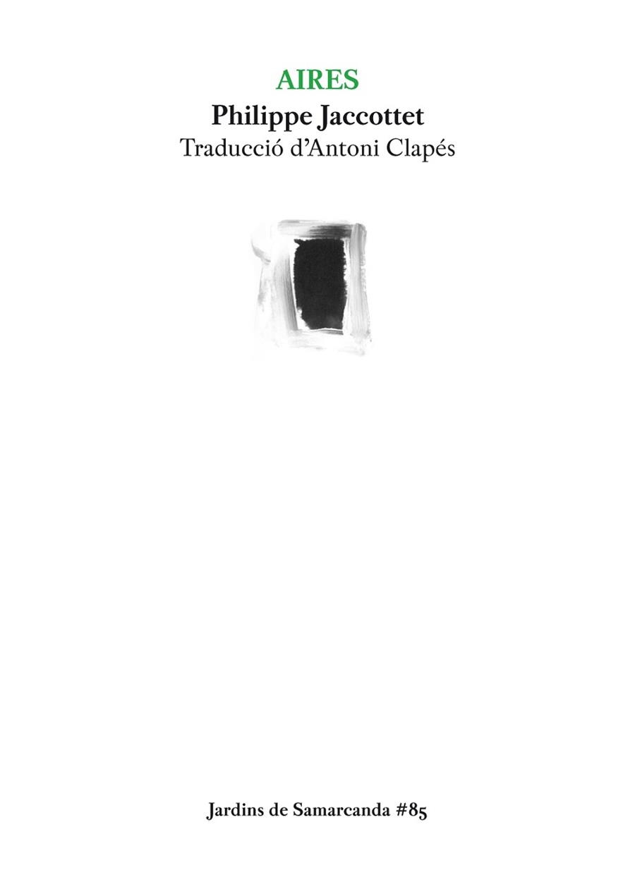 AIRES | 9788497666077 | JACCOTTET, PHILIPPE | Llibreria Aqualata | Comprar libros en catalán y castellano online | Comprar libros Igualada