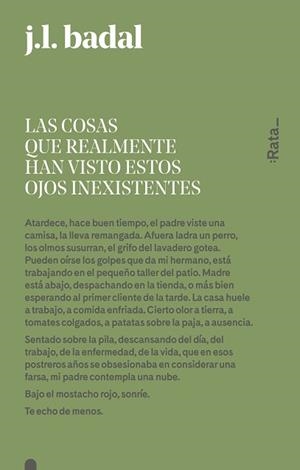 COSAS QUE REALMENTE HAN VISTO ESTOS OJOS INEXISTENTES, LAS | 9788416738151 | BADAL, JOSEP LLUÍS | Llibreria Aqualata | Comprar llibres en català i castellà online | Comprar llibres Igualada