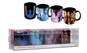 STAR WARS TAZAS SET #1 REBELDES 4 MINI TAZAS CAFE CERAMICA  | 8435450213182 | Llibreria Aqualata | Comprar llibres en català i castellà online | Comprar llibres Igualada