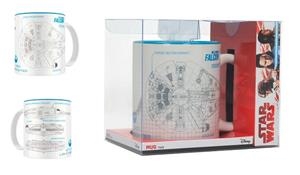 STAR WARS TAZA HALCON BLUEPRINT TAZA BLANCA-AZUL CERAMICA | 8435450213281 | Llibreria Aqualata | Comprar llibres en català i castellà online | Comprar llibres Igualada
