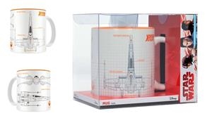 STAR WARS TAZA X-WING BLUEPRINT BLANCA-NARANJA CERAMICA  | 8435450213311 | Llibreria Aqualata | Comprar llibres en català i castellà online | Comprar llibres Igualada
