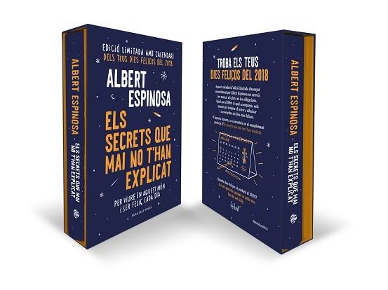 EDICIÓ ESPECIAL AMB CALENDARI 2018, ELS SECRETS QUE MAI NO T'HAN EXPLICAT | 9788416930197 | ESPINOSA, ALBERT | Llibreria Aqualata | Comprar libros en catalán y castellano online | Comprar libros Igualada