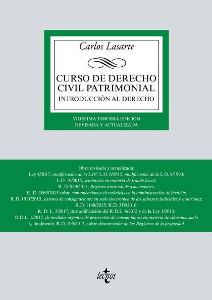 CURSO DE DERECHO CIVIL PATRIMONIAL | 9788430972012 | LASARTE, CARLOS | Llibreria Aqualata | Comprar libros en catalán y castellano online | Comprar libros Igualada