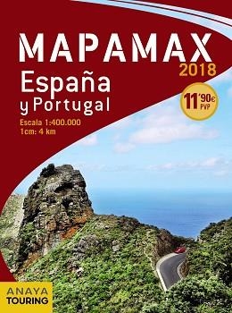2018 MAPAMAX - ESPAÑA Y PORTUGAL | 9788491580874 | ANAYA TOURING | Llibreria Aqualata | Comprar libros en catalán y castellano online | Comprar libros Igualada