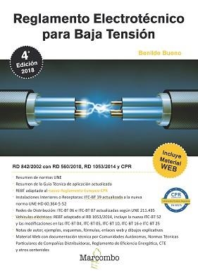 REGLAMENTO ELECTROTÉCNICO PARA BAJA TENSIÓN 4 ªED | 9788426725622 | BUENO GONZALEZ, BENILDE | Llibreria Aqualata | Comprar libros en catalán y castellano online | Comprar libros Igualada