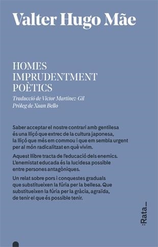 HOMES IMPRUDENTMENT POÈTICS | 9788416738380 | HUGO MÃE, VALTER | Llibreria Aqualata | Comprar libros en catalán y castellano online | Comprar libros Igualada
