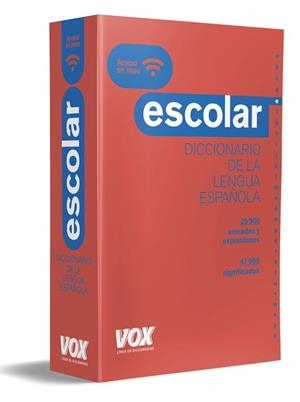 DICCIONARIO ESCOLAR DE LA LENGUA ESPAÑOLA | 9788499742823 | VOX EDITORIAL | Llibreria Aqualata | Comprar libros en catalán y castellano online | Comprar libros Igualada