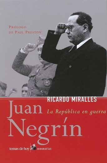 JUAN NEGRIN. LA REPUBLICA EN GUERRA (BIOGRAFIAS) | 9788484603016 | MIRALLES, RICARDO | Llibreria Aqualata | Comprar libros en catalán y castellano online | Comprar libros Igualada