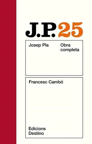 PLA: FRANCESC CAMBO. O.C. VOL.25 | 9788423308095 | Pla, Josep | Llibreria Aqualata | Comprar libros en catalán y castellano online | Comprar libros Igualada