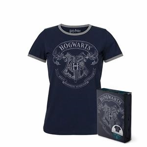 CAMISETA HARRY POTTER LOGO HOGWARTS AZUL T-L | 8435450218231 | Llibreria Aqualata | Comprar llibres en català i castellà online | Comprar llibres Igualada