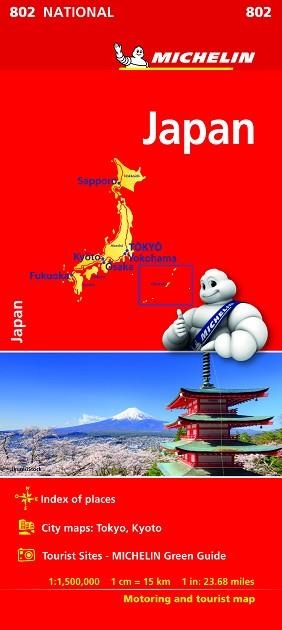 JAPÓN (MAPA NATIONAL 802) | 9782067229259 | Llibreria Aqualata | Comprar libros en catalán y castellano online | Comprar libros Igualada