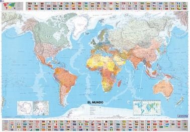 MAPA EN TUBO EL MUNDO | 9782061009857 | VARIOS AUTORES | Llibreria Aqualata | Comprar libros en catalán y castellano online | Comprar libros Igualada