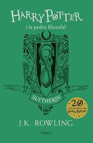 HARRY POTTER I LA PEDRA FILOSOFAL (SLYTHERIN) | 9788417016708 | ROWLING, J.K. | Llibreria Aqualata | Comprar libros en catalán y castellano online | Comprar libros Igualada