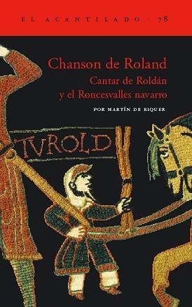 CANTAR DE ROLDAN Y EL RONCESVALLES NAVARRO(EL ACANTILADO 78) | 9788496136243 | DE ROLAND, CHANSON | Llibreria Aqualata | Comprar libros en catalán y castellano online | Comprar libros Igualada