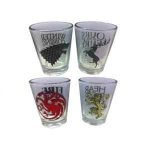 JUEGO DE TRONOS SET 4 VASOS CHUPITO | 8436541020757 | Llibreria Aqualata | Comprar libros en catalán y castellano online | Comprar libros Igualada