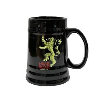 JARRA JUEGO DE TRONOS LANNISTER CERÁMICA NEGRA | 8436541028982 | Llibreria Aqualata | Comprar libros en catalán y castellano online | Comprar libros Igualada