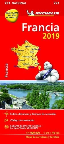 FRANCIA MAPA (NATIONAL 721) | 9782067236530 | VARIOS AUTORES | Llibreria Aqualata | Comprar libros en catalán y castellano online | Comprar libros Igualada