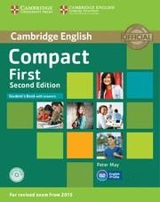 COMPACT FIRST STUDENT'S BOOK WITH ANSWERS WITH CD-ROM 2ND EDITION | 9781107428447 | MAY,PETER | Llibreria Aqualata | Comprar libros en catalán y castellano online | Comprar libros Igualada