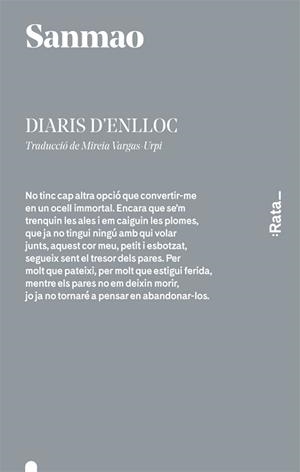 DIARIS D'ENLLOC | 9788416738069 | SANMAO | Llibreria Aqualata | Comprar llibres en català i castellà online | Comprar llibres Igualada