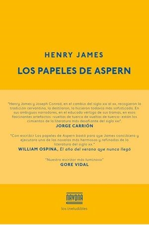 PAPELES DE ASPERN, LOS | 9788416259229 | JAMES, HENRY | Llibreria Aqualata | Comprar llibres en català i castellà online | Comprar llibres Igualada