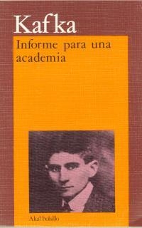 INFORME PARA UNA ACADEMIA | 9788476000564 | KAFKA | Llibreria Aqualata | Comprar libros en catalán y castellano online | Comprar libros Igualada