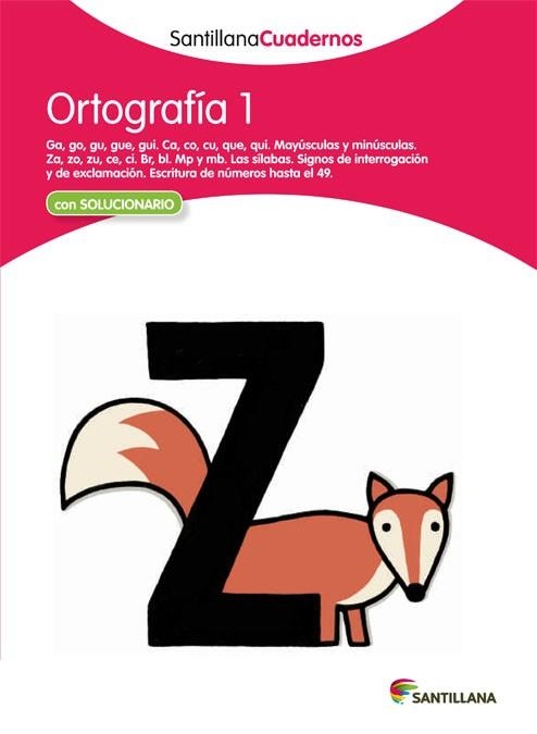 ORTOGRAFIA 1 SANTILLANA CUADERNOS | 9788468012209 | AA.VV. | Llibreria Aqualata | Comprar llibres en català i castellà online | Comprar llibres Igualada