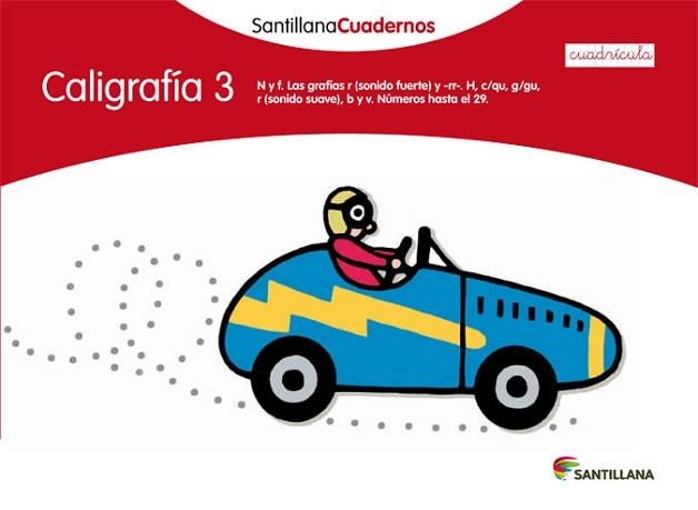 CALIGRAFIA 3 CUADRICULA SANTILLANA CUADERNOS | 9788468012551 | AA.VV. | Llibreria Aqualata | Comprar llibres en català i castellà online | Comprar llibres Igualada