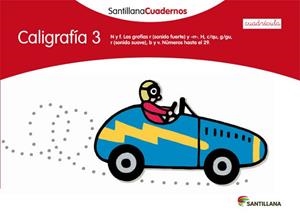 CALIGRAFIA 3 CUADRICULA SANTILLANA CUADERNOS | 9788468012551 | AA.VV. | Llibreria Aqualata | Comprar libros en catalán y castellano online | Comprar libros Igualada