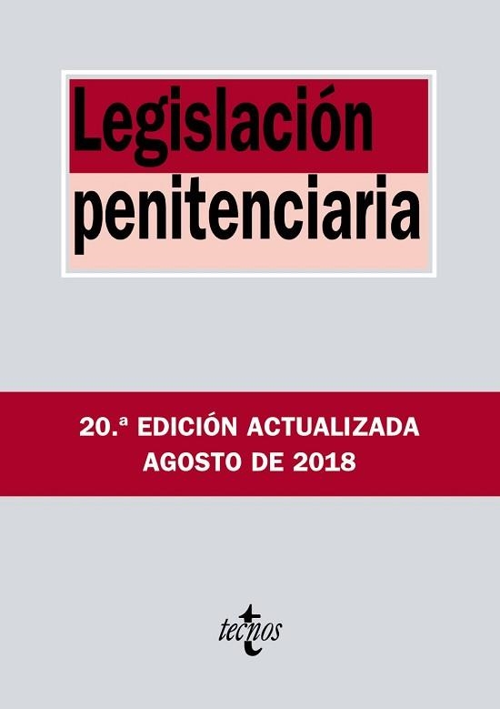 LEGISLACIÓN PENITENCIARIA | 9788430975198 | EDITORIAL TECNOS | Llibreria Aqualata | Comprar libros en catalán y castellano online | Comprar libros Igualada