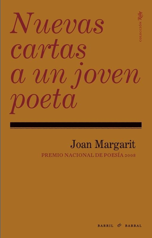 NUEVAS CARTAS A UN JOVEN POETA | 9788493713607 | MARGARIT, JOAN | Llibreria Aqualata | Comprar libros en catalán y castellano online | Comprar libros Igualada