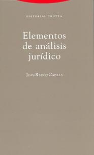 ELEMENTOS DE ANÁLISIS JURÍDICO | 9788481643244 | CAPELLA, JUAN-RAMÓN | Llibreria Aqualata | Comprar libros en catalán y castellano online | Comprar libros Igualada