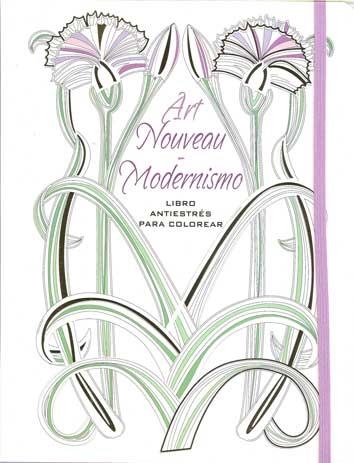 ART NOUVEAU-MODERNISMO. LIBRO ANTIESTRÉS PARA COLOREAR | 9788416279487 | AAVV | Llibreria Aqualata | Comprar libros en catalán y castellano online | Comprar libros Igualada