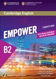 CAMBRIDGE ENGLISH EMPOWER FOR SPANISH SPEAKERS B2 STUDENT'S BOOK WITH ONLINE ASS | 9788490360095 | DOFF, ADRIAN / THAINE, CRAIG / PUCHTA, HERBERT / STRANKS, JEFF /LEWIS-JONES, PETER | Llibreria Aqualata | Comprar libros en catalán y castellano online | Comprar libros Igualada