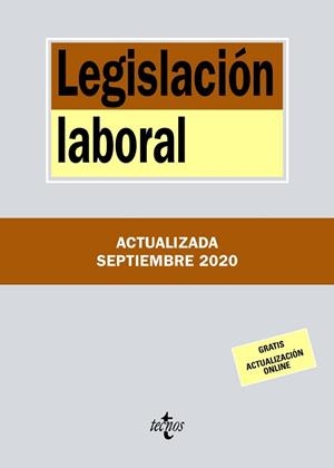 LEGISLACIÓN LABORAL  - ACTUALIZADA 2020 | 9788430980185 | EDITORIAL TECNOS | Llibreria Aqualata | Comprar llibres en català i castellà online | Comprar llibres Igualada