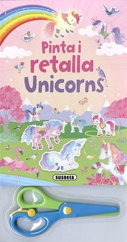 PINTA I RETALLA UNICORNS. ROSA | 9788467775303 | Llibreria Aqualata | Comprar libros en catalán y castellano online | Comprar libros Igualada