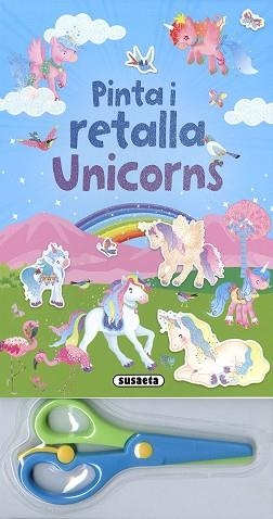 PINTA I RETALLA UNICORNS. BLAU | 9788467775310 | Llibreria Aqualata | Comprar libros en catalán y castellano online | Comprar libros Igualada