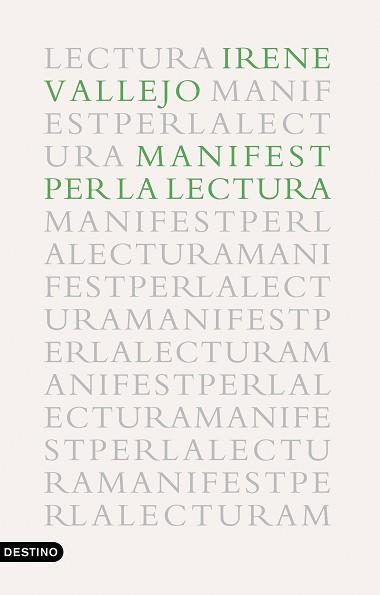 MANIFEST PER LA LECTURA | 9788497103114 | VALLEJO, IRENE | Llibreria Aqualata | Comprar libros en catalán y castellano online | Comprar libros Igualada