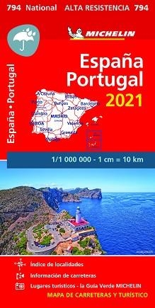 ESPAÑA - PORTUGAL (MAPA NATIONAL 794 2021 "ALTA RESISTENCIA") | 9782067250086 | VARIOS AUTORES | Llibreria Aqualata | Comprar libros en catalán y castellano online | Comprar libros Igualada