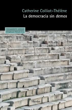 DEMOCRACIA SIN DEMOS | 9788425443602 | COLLIOT-THÉLÈNE, CATHERINE | Llibreria Aqualata | Comprar libros en catalán y castellano online | Comprar libros Igualada